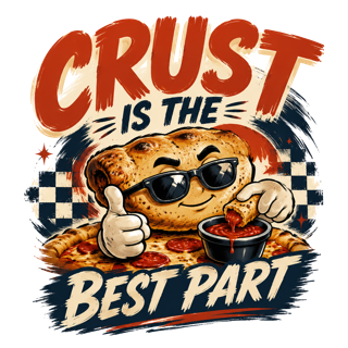CRUST IS THE BEST PART — art by Bazzai Studio
