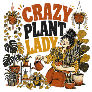 CRAZY PLANT LADY — art by Bazzai Studio