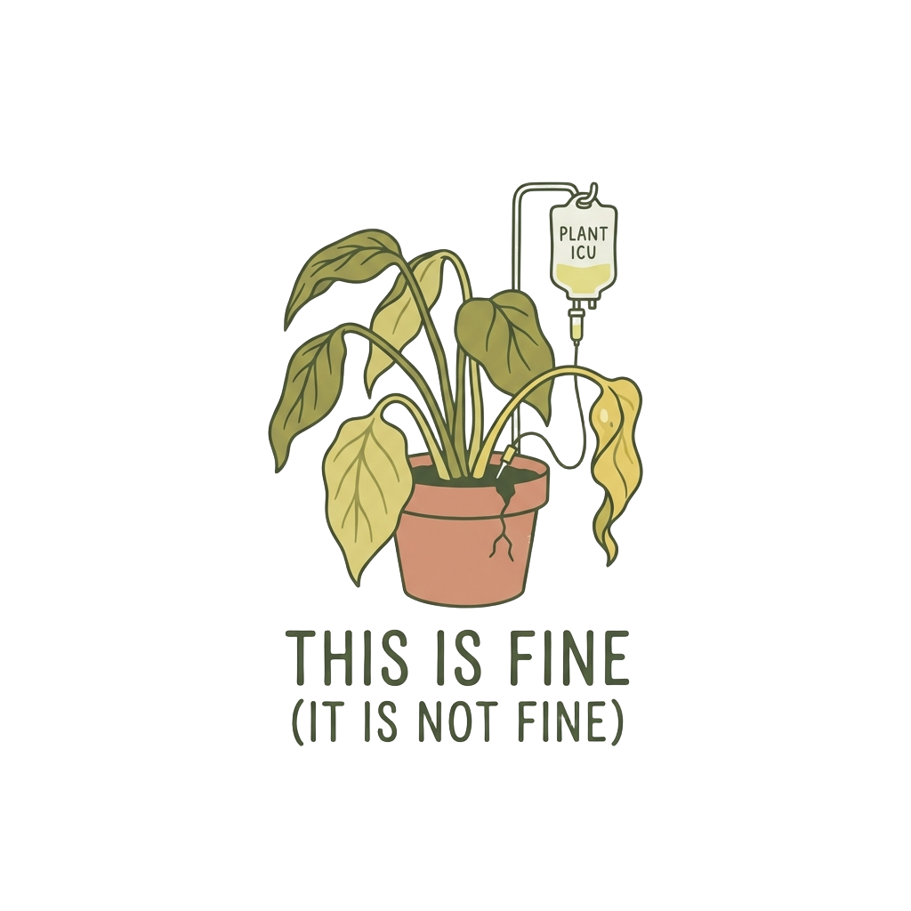 My Houseplants Are Trying — art by Bazzai Studio