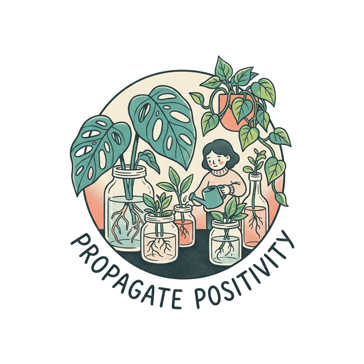 PROPAGATE POSITIVITY — plant lover t-shirt design by Bazzai Studio
