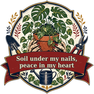 Soil under my nails, peace in my heart — art by Bazzai Studio
