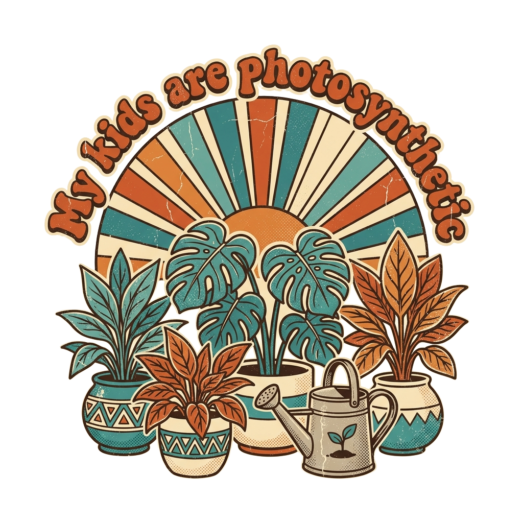 My kids are photosynthetic — art by Bazzai Studio