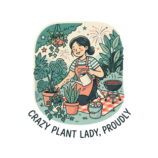 Crazy plant lady, proudly — art by Bazzai Studio