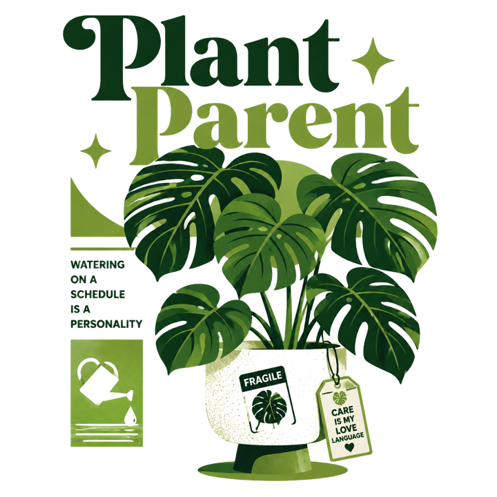 Plant Parent — plant mom life t-shirt design by Bazzai Studio