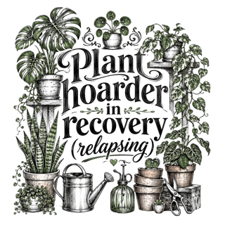 Plant hoarder in recovery (relapsing) — art by Bazzai Studio