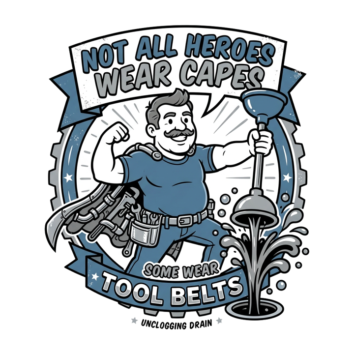 Plumber — plumber t-shirt design by Bazzai Studio