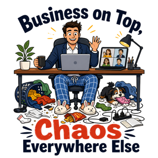 Remote Work Humor — art by Bazzai Studio