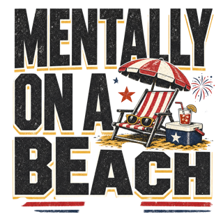 MENTALLY ON A BEACH — art by Bazzai Studio