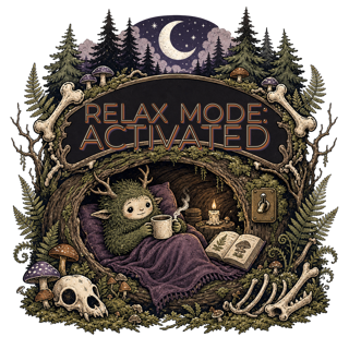 RELAX MODE: ACTIVATED — art by Bazzai Studio