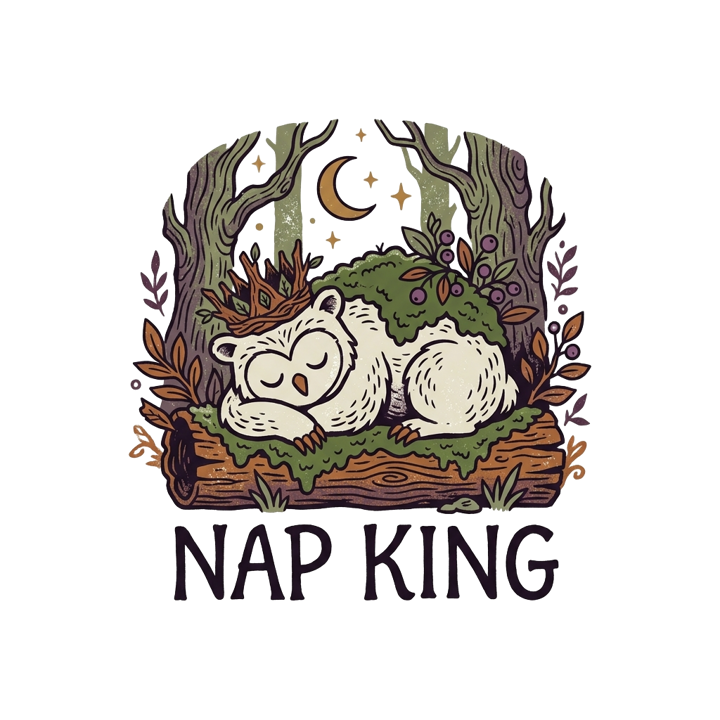 NAP KING — relax chill life t-shirt design by Bazzai Studio