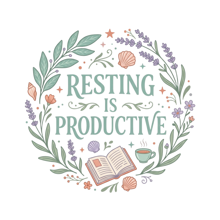 RESTING IS PRODUCTIVE — relax chill life t-shirt design by Bazzai Studio