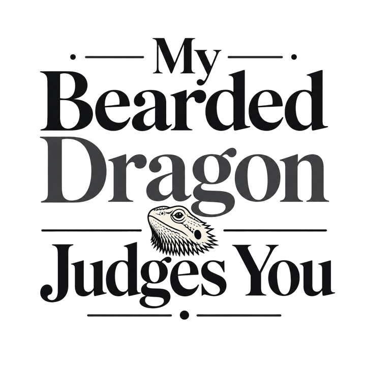 My Bearded Dragon Judges You — reptile keeper t-shirt design by Bazzai Studio