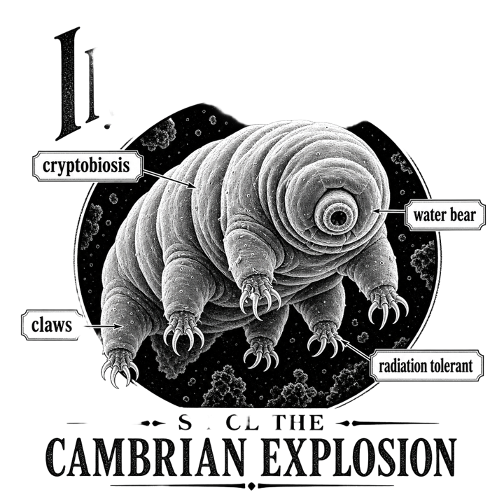 Tardigrade Science Nerd — reptile t-shirt design by Bazzai Studio