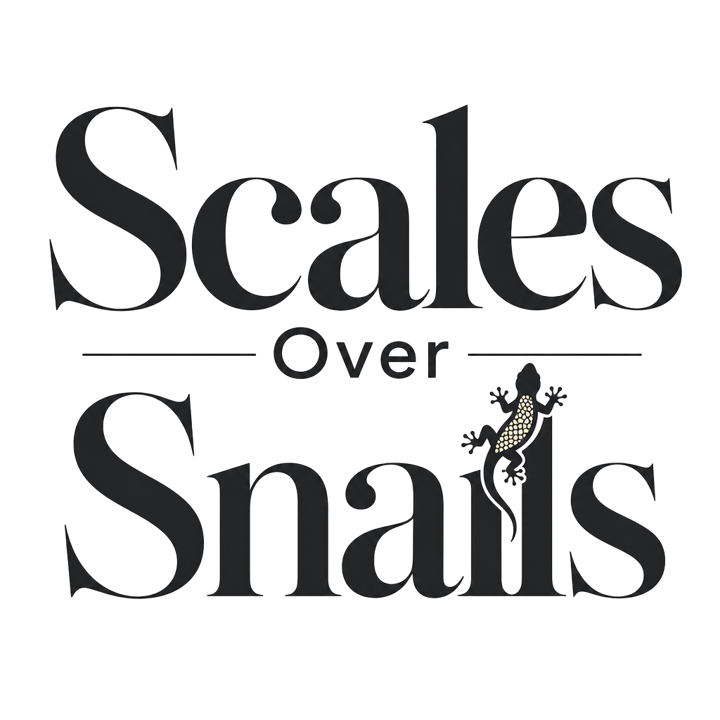 Scales Over Snails — reptile t-shirt design by Bazzai Studio