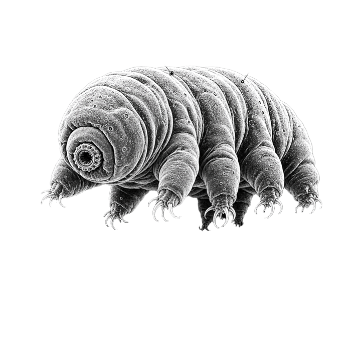 Tardigrade Science Nerd — reptile t-shirt design by Bazzai Studio