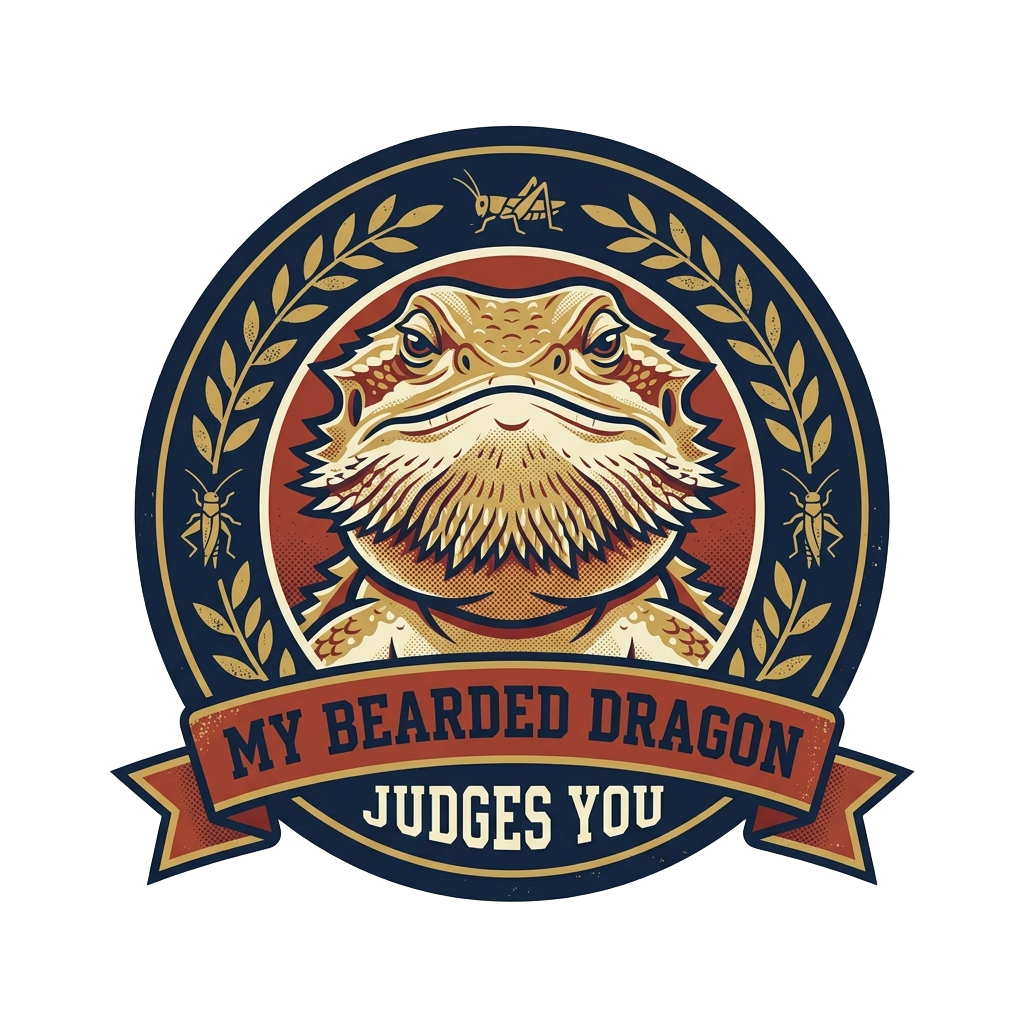 My Bearded Dragon Judges You — art by Bazzai Studio