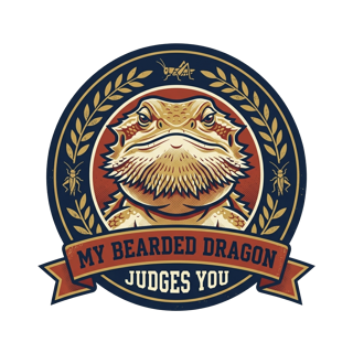 My Bearded Dragon Judges You — art by Bazzai Studio