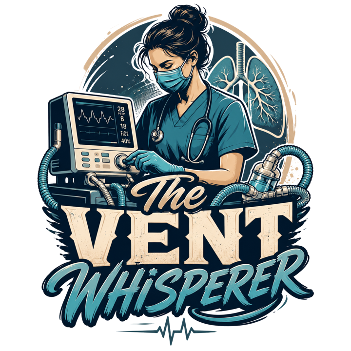 The vent whisperer — respiratory therapist humor t-shirt design by Bazzai Studio