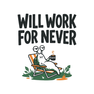 Will work for never — art by Bazzai Studio
