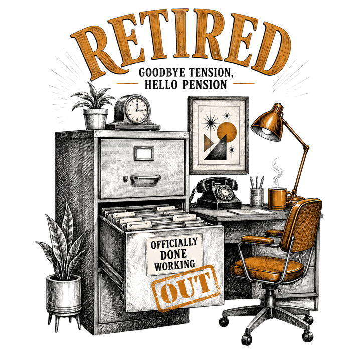 Retirement — retired life zero plans t-shirt design by Bazzai Studio