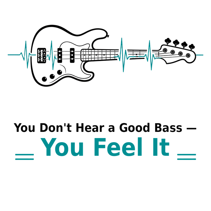 Bass Player — running life t-shirt design by Bazzai Studio