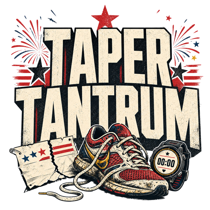 TAPER TANTRUM — running t-shirt design by Bazzai Studio