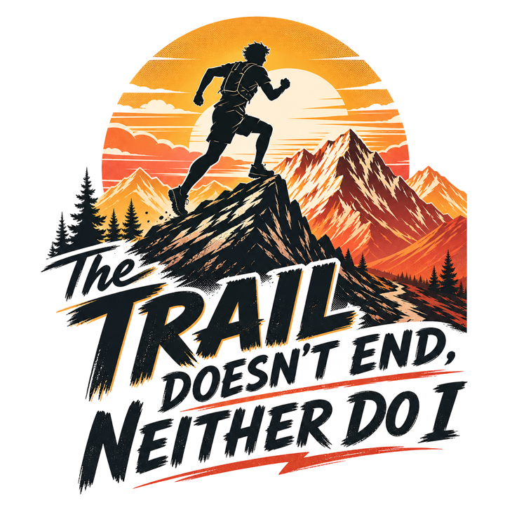 Trail Runner — running life t-shirt design by Bazzai Studio