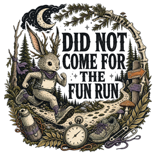 DID NOT COME FOR THE FUN RUN — art by Bazzai Studio
