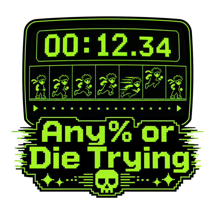Speedrunner — running life t-shirt design by Bazzai Studio