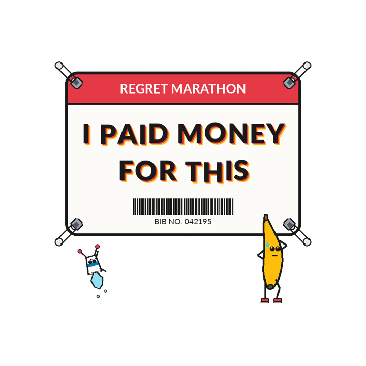 I PAID MONEY FOR THIS — running t-shirt design by Bazzai Studio