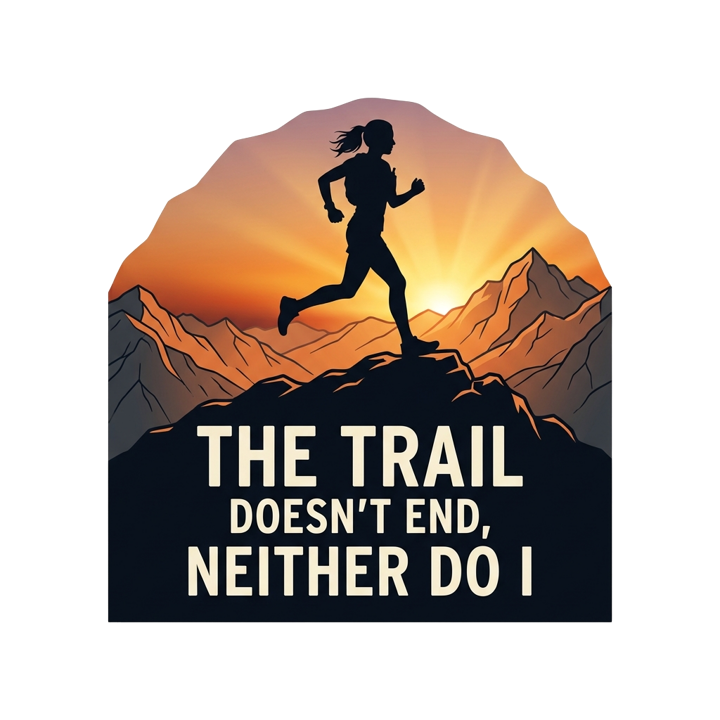Trail Runner — running t-shirt design by Bazzai Studio