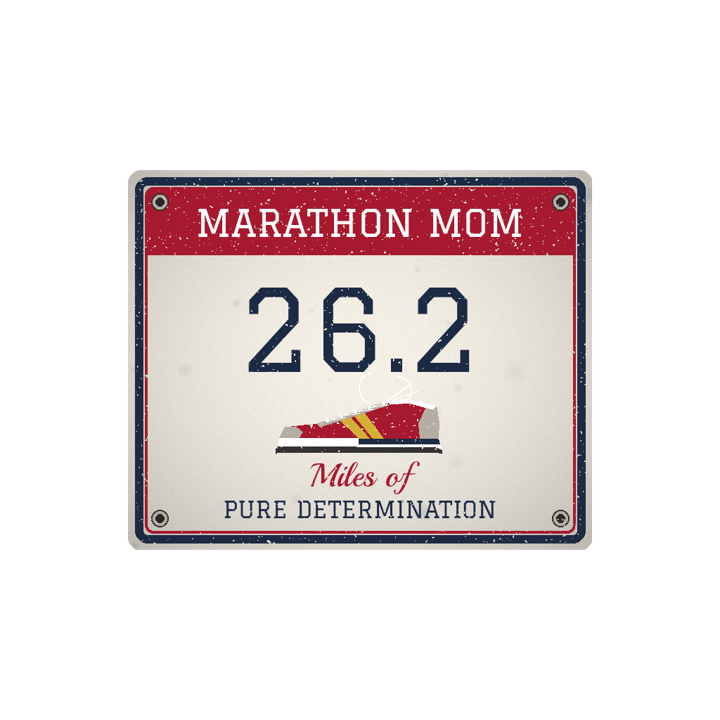 Marathon Mom — running life t-shirt design by Bazzai Studio