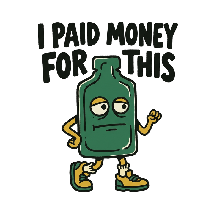 I PAID MONEY FOR THIS — running life t-shirt design by Bazzai Studio
