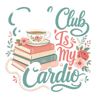 Book Club Is My Cardio — art by Bazzai Studio