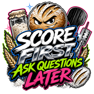 SCORE FIRST, ASK QUESTIONS LATER — art by Bazzai Studio