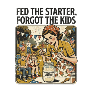 FED THE STARTER, FORGOT THE KIDS — art by Bazzai Studio