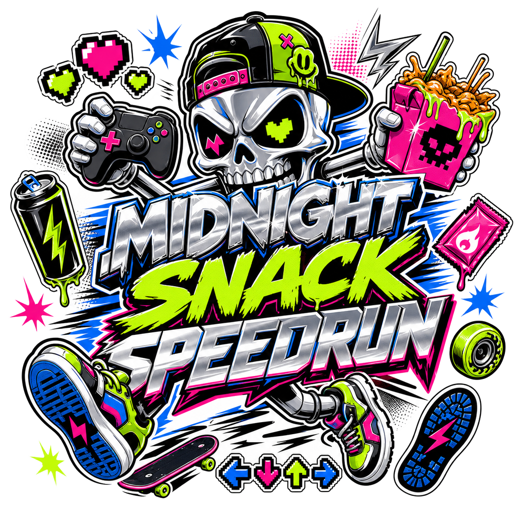 MIDNIGHT SNACK SPEEDRUN — art by Bazzai Studio