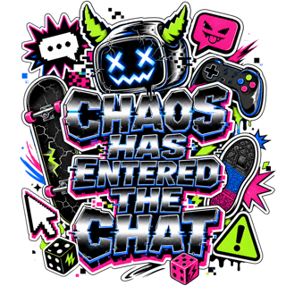 CHAOS HAS ENTERED THE CHAT — art by Bazzai Studio