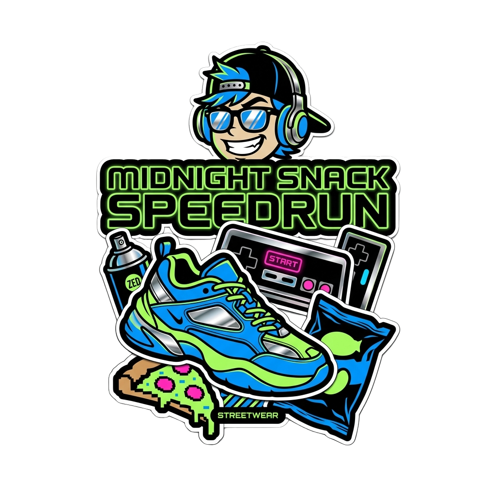 MIDNIGHT SNACK SPEEDRUN — art by Bazzai Studio