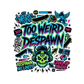 TOO WEIRD TO DESPAWN — art by Bazzai Studio