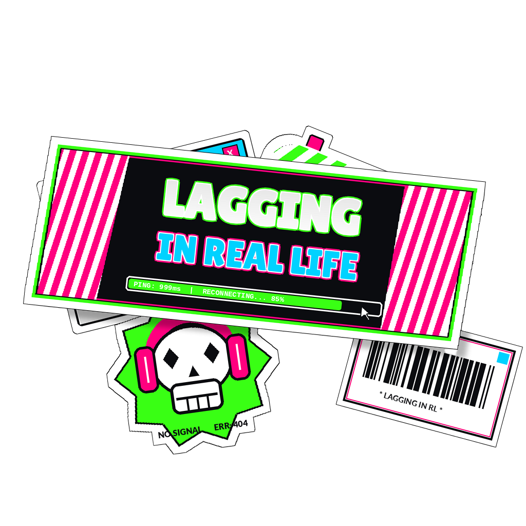 LAGGING IN REAL LIFE — art by Bazzai Studio