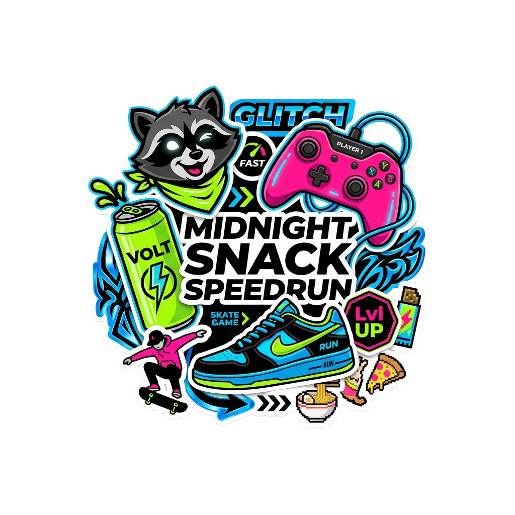 MIDNIGHT SNACK SPEEDRUN — art by Bazzai Studio