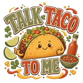 TALK TACO TO ME — art by Bazzai Studio