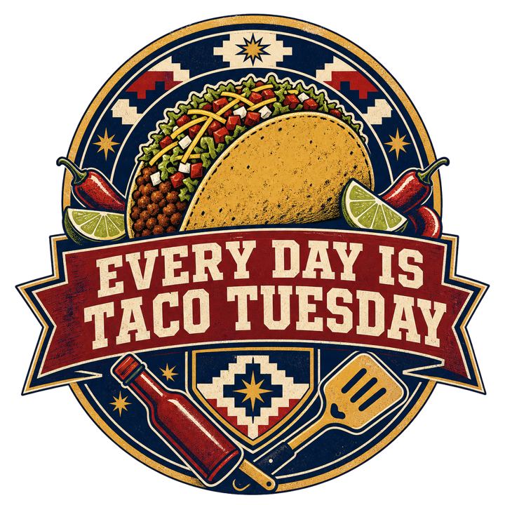 EVERY DAY IS TACO TUESDAY — taco t-shirt design by Bazzai Studio