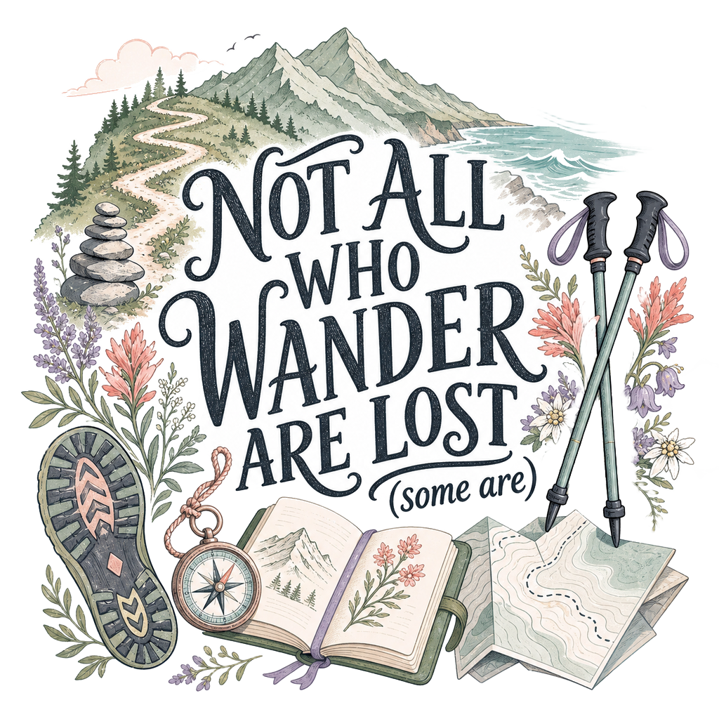 NOT ALL WHO WANDER ARE LOST (some are) — art by Bazzai Studio