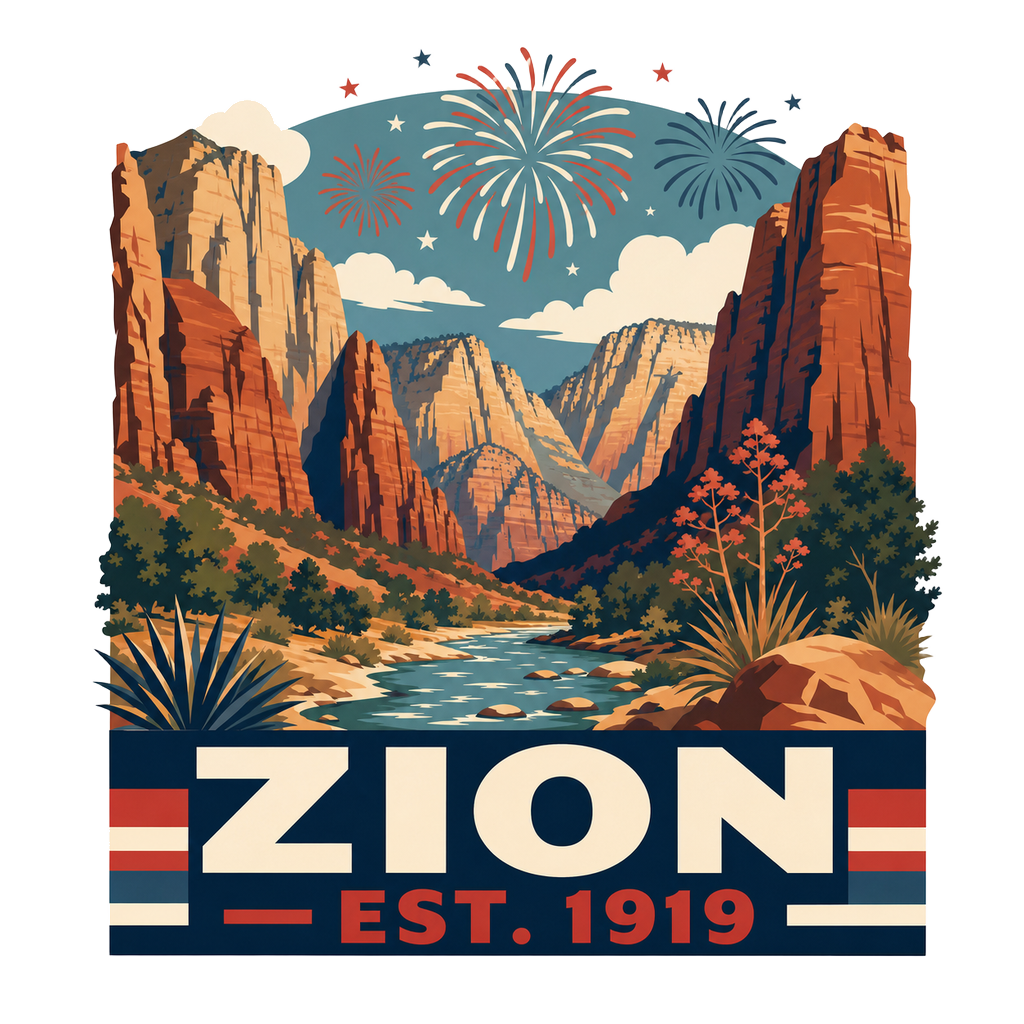 National Park Specific (WPA Style) — art by Bazzai Studio