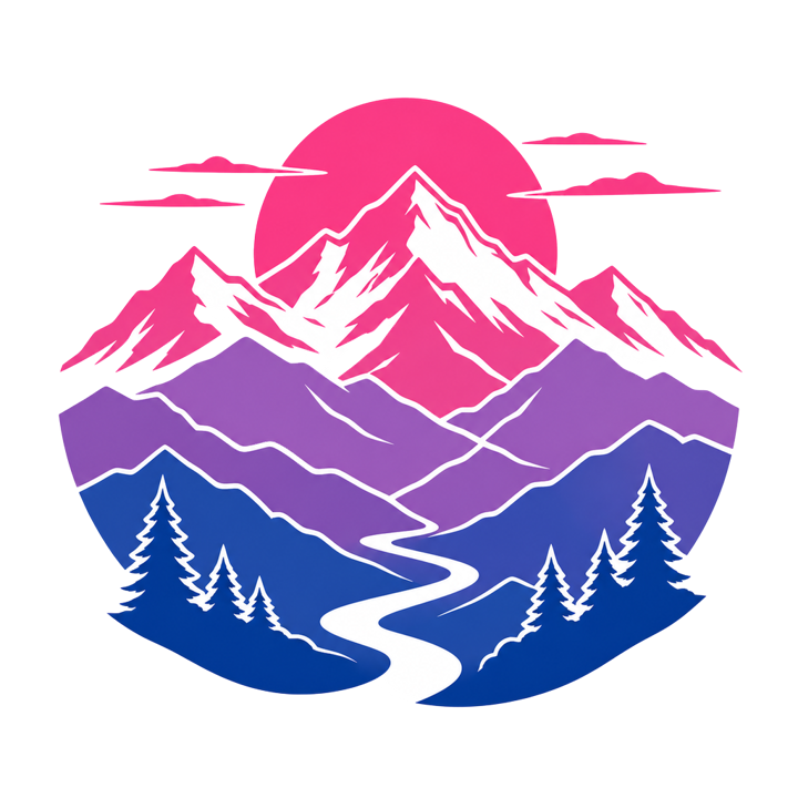 Subtle Pride — Bi Palette — trail life t-shirt design by Bazzai Studio