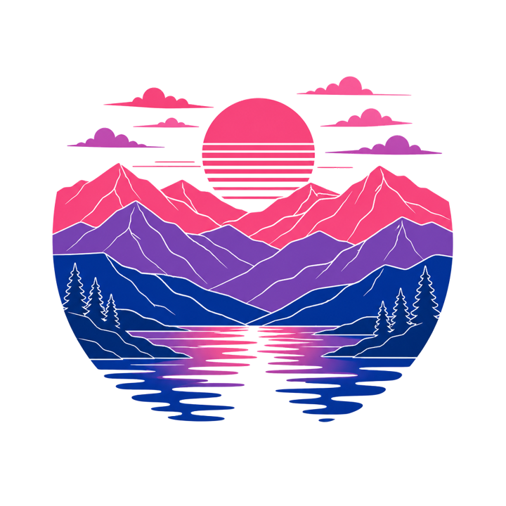 Subtle Pride — Bi Palette — trail life t-shirt design by Bazzai Studio