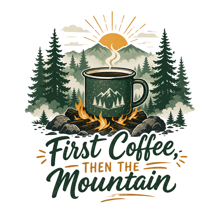 Camping Coffee — trail life t-shirt design by Bazzai Studio