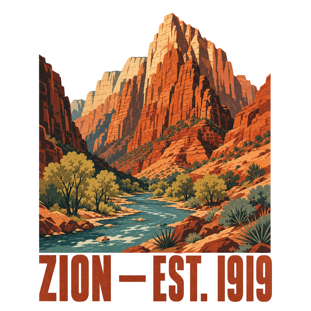 National Park Specific (WPA Style) — art by Bazzai Studio